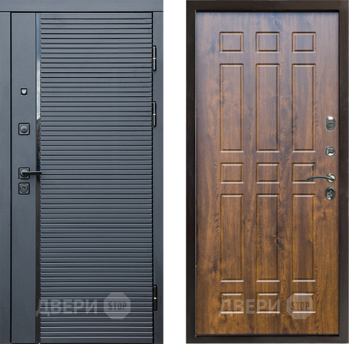 Входная металлическая Дверь Престиж Черная Линия Спарта Дуб в Старой Купавне