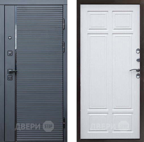 Входная металлическая Дверь Престиж Черная Линия Премиум Лиственница белая в Старой Купавне