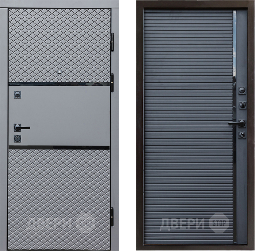 Входная металлическая Дверь Престиж Ромб Porte Черный кварц в Старой Купавне