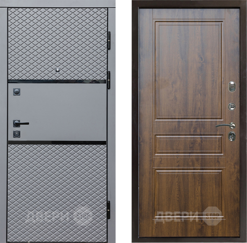 Входная металлическая Дверь Престиж Ромб Классика Дуб в Старой Купавне