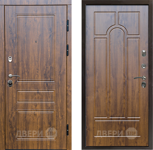 Входная металлическая Дверь Престиж Классика Дуб Арка Дуб в Старой Купавне