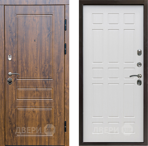 Входная металлическая Дверь Престиж Классика Дуб Спарта Лиственница белая в Старой Купавне