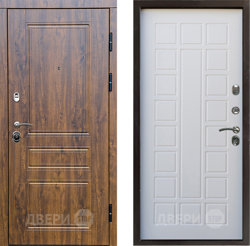 Входная металлическая Дверь Престиж Классика Дуб Престиж Белое дерево в Старой Купавне