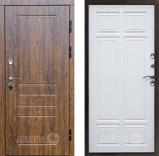 Входная металлическая Дверь Престиж Классика Дуб Премиум Лиственница белая в Старой Купавне