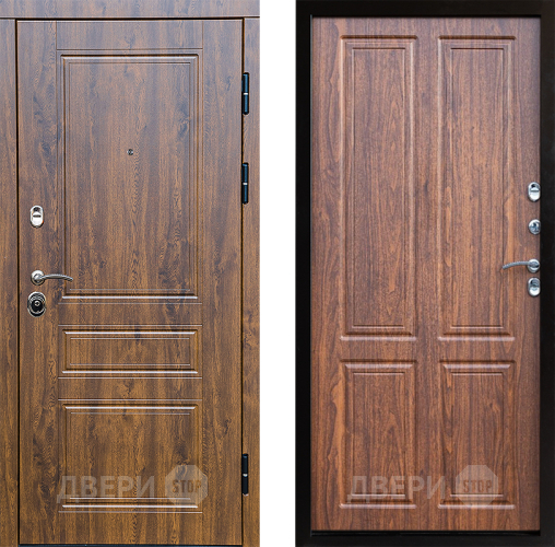 Входная металлическая Дверь Престиж Классика Дуб Премиум Орех светлый в Старой Купавне