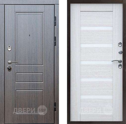 Входная металлическая Дверь Престиж Классика Венге Царга Лиственница белая в Старой Купавне