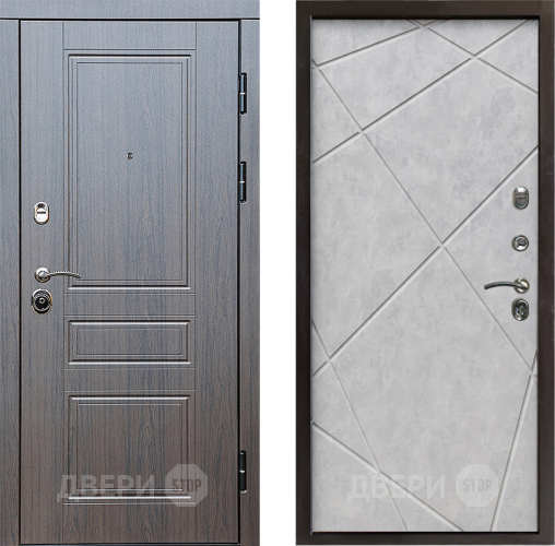 Дверь Престиж Классика Венге Лучи Бетон светлый в Старой Купавне