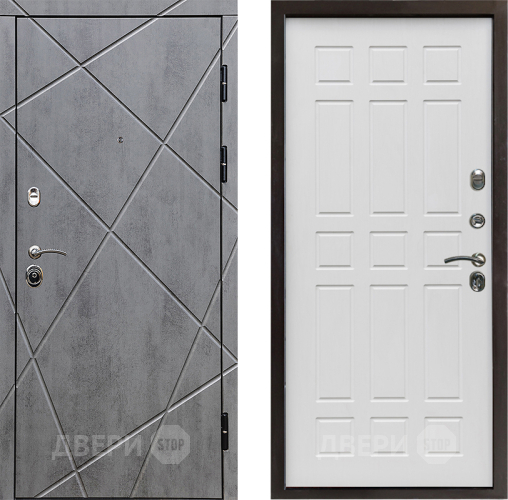 Входная металлическая Дверь Престиж Лучи Спарта Белое дерево в Старой Купавне