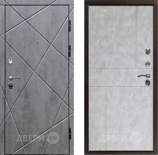 Входная металлическая Дверь Престиж Лучи Горизонт Бетон светлый в Старой Купавне