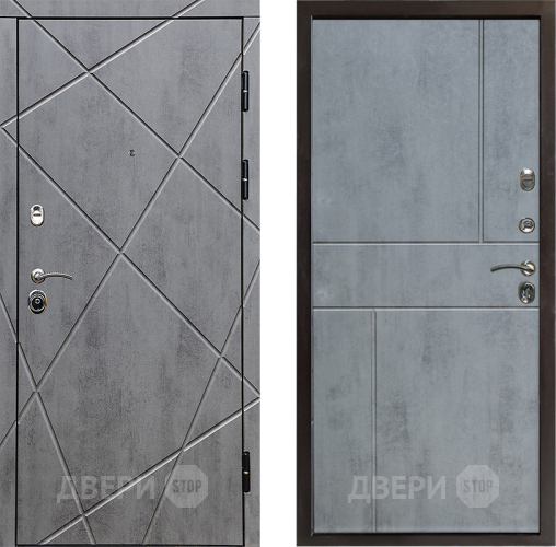 Входная металлическая Дверь Престиж Лучи Горизонт Бетон темный в Старой Купавне