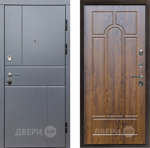 Входная металлическая Дверь Престиж Горизонт Грэй Арка Дуб в Старой Купавне