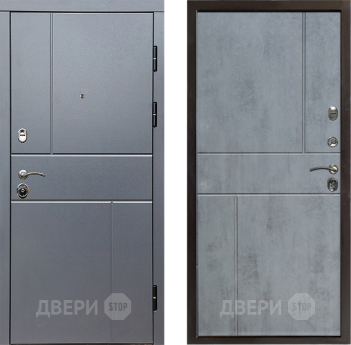 Входная металлическая Дверь Престиж Горизонт Грэй Горизонт Бетон темный в Старой Купавне