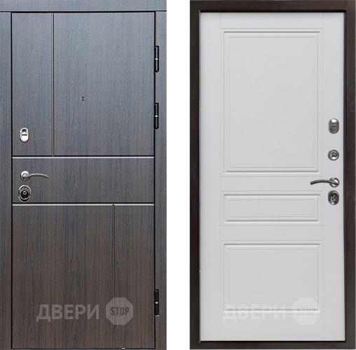 Входная металлическая Дверь Престиж Горизонт Венге Классика Белый матовый в Старой Купавне