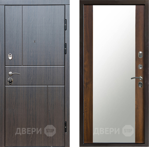 Входная металлическая Дверь Престиж Горизонт Венге Зеркало Дуб в Старой Купавне