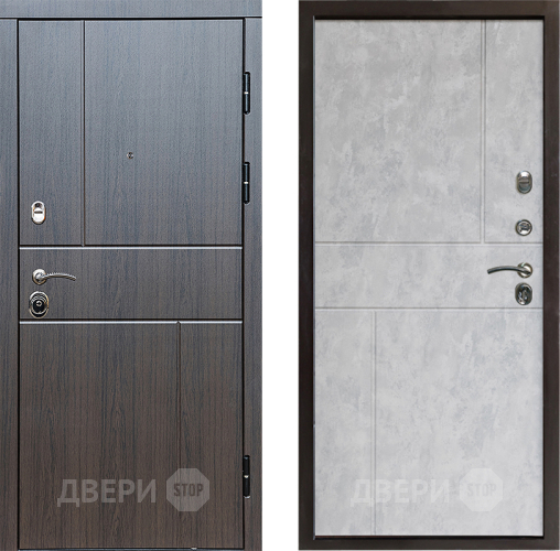 Входная металлическая Дверь Престиж Горизонт Венге Горизонт Бетон светлый в Старой Купавне