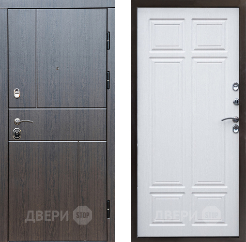 Входная металлическая Дверь Престиж Горизонт Венге Премиум Лиственница белая в Старой Купавне