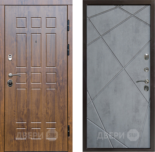 Дверь Престиж Стандарт Лучи Бетон темный в Старой Купавне