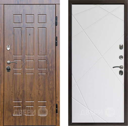 Входная металлическая Дверь Престиж Стандарт Лучи Бетон белый в Старой Купавне