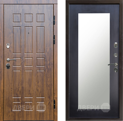 Входная металлическая Дверь Престиж Стандарт Зеркло Пастораль Венге в Старой Купавне