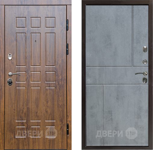 Входная металлическая Дверь Престиж Стандарт Горизонт Бетон темный в Старой Купавне