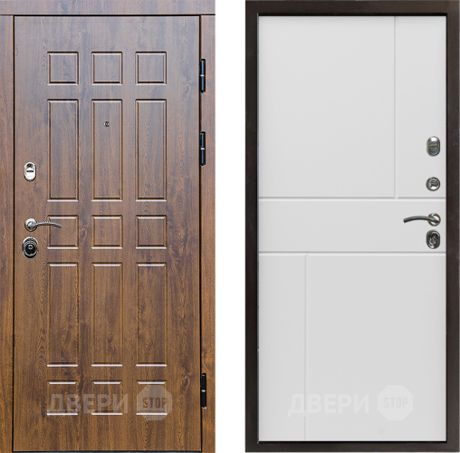 Входная металлическая Дверь Престиж Стандарт Горизонт Бетон белый в Старой Купавне