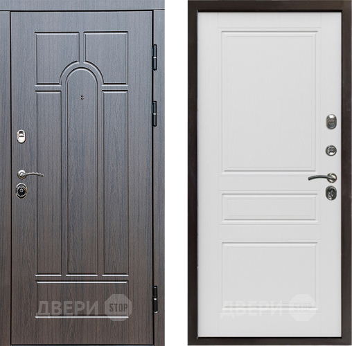 Входная металлическая Дверь Престиж Арка Классика Лиственница белая в Старой Купавне