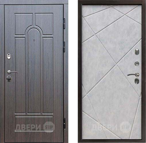 Дверь Престиж Арка Лучи Бетон светлый в Старой Купавне