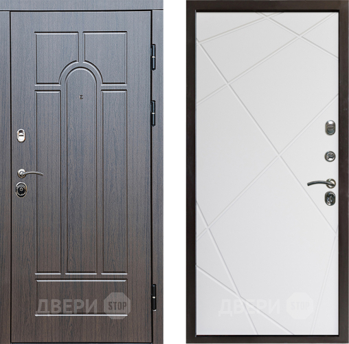 Дверь Престиж Арка Лучи Бетон белый в Старой Купавне