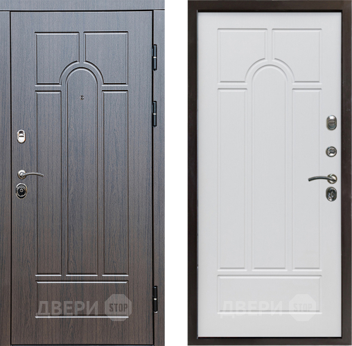 Входная металлическая Дверь Престиж Арка Арка Белое дерево в Старой Купавне