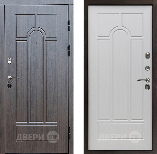 Входная металлическая Дверь Престиж Арка Арка Лиственница белая в Старой Купавне