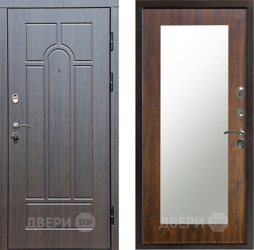 Входная металлическая Дверь Престиж Арка Зеркло Пастораль Дуб в Старой Купавне