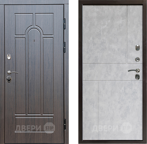 Входная металлическая Дверь Престиж Арка Горизонт Бетон светлый в Старой Купавне