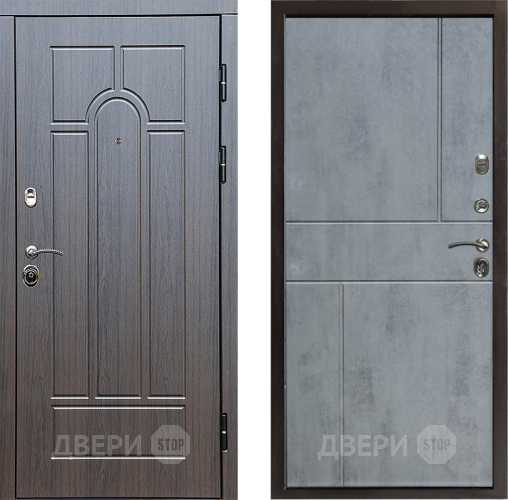 Входная металлическая Дверь Престиж Арка Горизонт Бетон темный в Старой Купавне