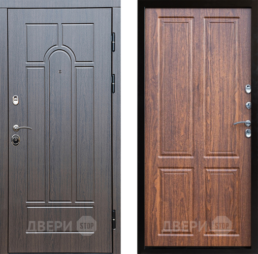 Входная металлическая Дверь Престиж Арка Премиум Орех светлый в Старой Купавне