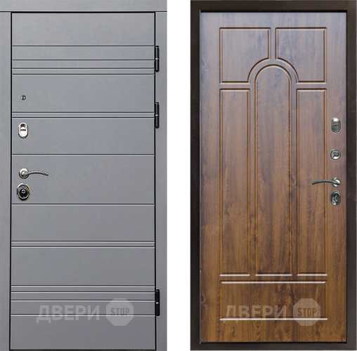 Входная металлическая Дверь Престиж Линия Грэй Арка Дуб в Старой Купавне