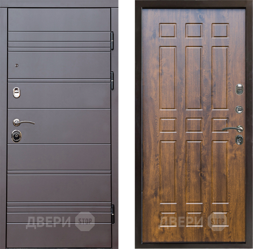 Входная металлическая Дверь Престиж Линия Браун Спарта Дуб в Старой Купавне
