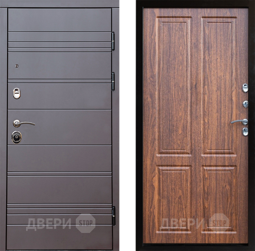 Входная металлическая Дверь Престиж Линия Браун Премиум Орех светлый в Старой Купавне