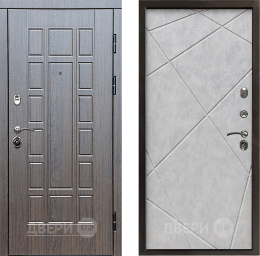 Входная металлическая Дверь Престиж Престиж Лучи Бетон светлый в Старой Купавне