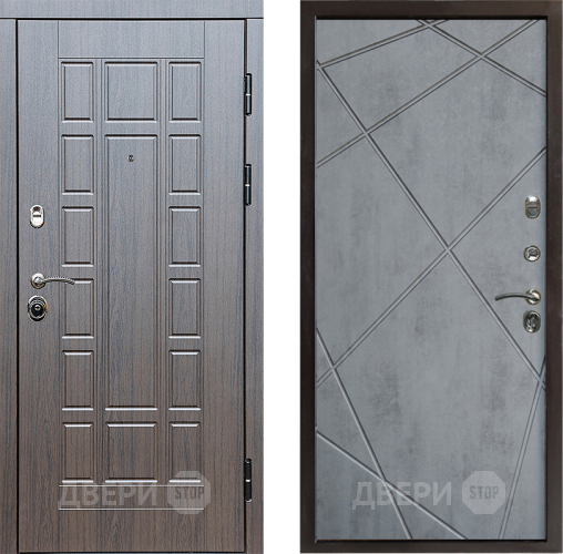 Входная металлическая Дверь Престиж Престиж Лучи Бетон темный в Старой Купавне