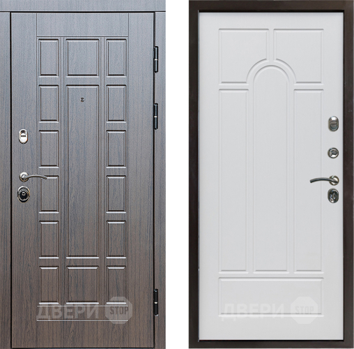 Входная металлическая Дверь Престиж Престиж Арка Белое дерево в Старой Купавне