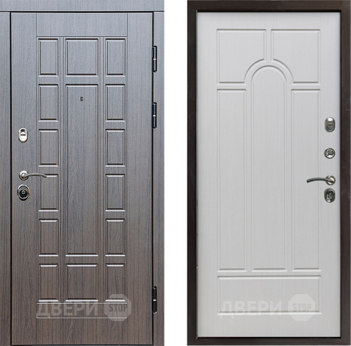 Входная металлическая Дверь Престиж Престиж Арка Лиственница белая в Старой Купавне