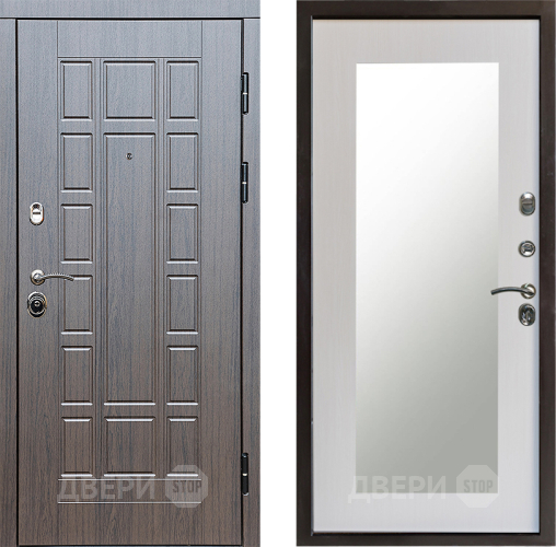 Входная металлическая Дверь Престиж Престиж Зеркло Пастораль Лиственница белая в Старой Купавне