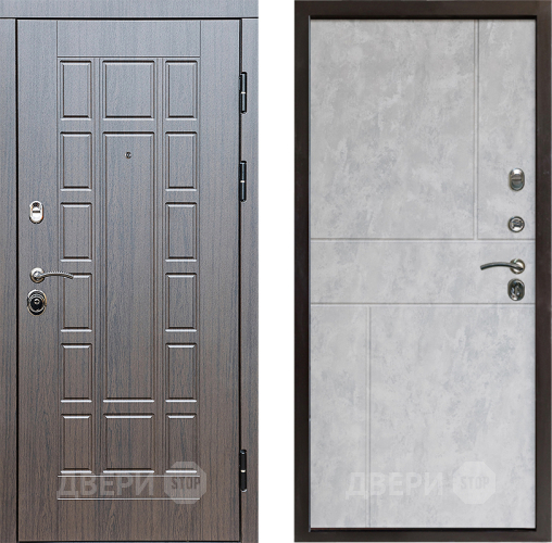 Входная металлическая Дверь Престиж Престиж Горизонт Бетон светлый в Старой Купавне