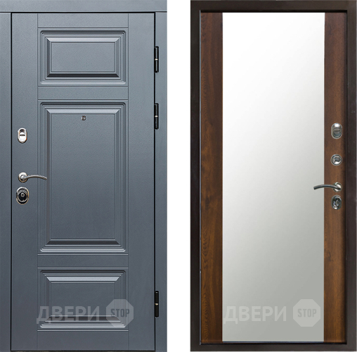 Входная металлическая Дверь Престиж Премиум Зеркало Дуб в Старой Купавне