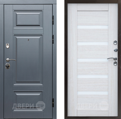 Входная металлическая Дверь Престиж Премиум Царга Лиственница белая в Старой Купавне