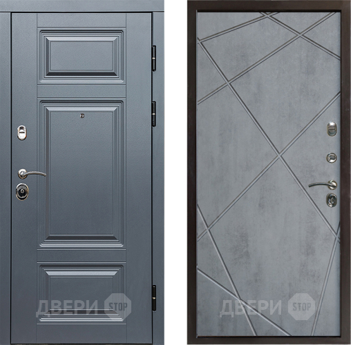 Дверь Престиж Премиум Лучи Бетон темный в Старой Купавне