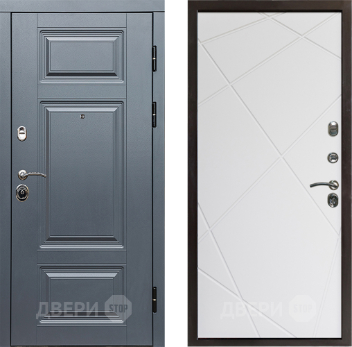 Дверь Престиж Премиум Лучи Бетон белый в Старой Купавне