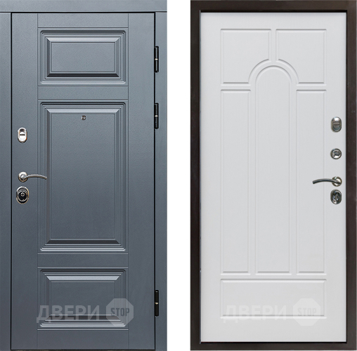 Входная металлическая Дверь Престиж Премиум Арка Белое дерево в Старой Купавне