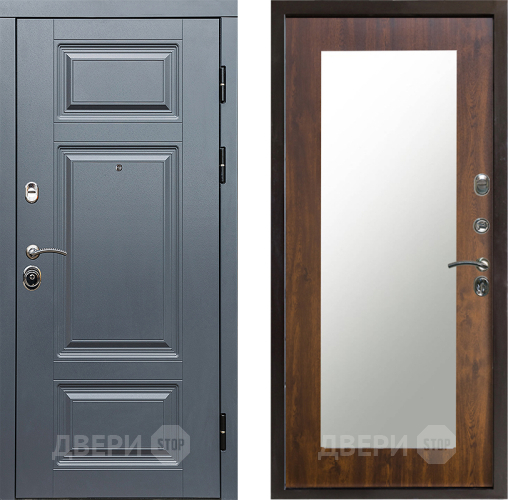 Входная металлическая Дверь Престиж Премиум Зеркло Пастораль Дуб в Старой Купавне