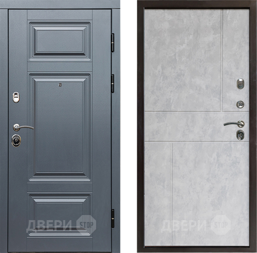 Входная металлическая Дверь Престиж Премиум Горизонт Бетон светлый в Старой Купавне